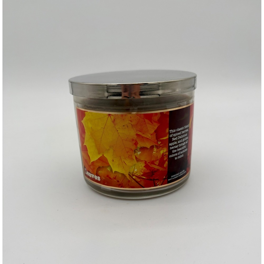 Bath & Body Works Leaves 3-Wick Scented Candle 14.5 oz Apple Nectar Clove